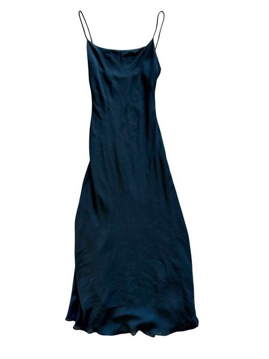 kamisato Dresses & Skirts - Navy Slip Midi Dress with Spaghetti Straps